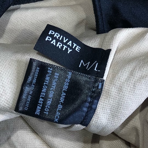 Private Party “Bachelorette” Black One Piece Swimsuit Med/Lrg - Picture 4 of 7